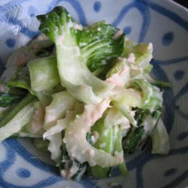 セロリと青梗菜のサラダ